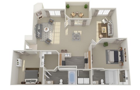 B2 floor plan at Village at Desert Lakes